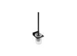 Hewi System 900 Q Bürstengarnitur 900Q20.00060DC pulverbeschichtet schwarz tiefmatt, Halter aus Metall, 105x436x118mm