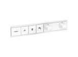 hansgrohe RainSelect Fertigmontageset 15381700 Unterputz-Thermostat, 3 Verbraucher, mattweiß