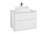 Villeroy und Boch Finion Waschtischunterschrank G08100GF 80x60,3x50,1cm, Emotion, Abdeckplatte white matt, Glossy white lacquer