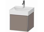 Duravit XSquare Waschtisch-Unterschrank XS405904343 48,4x39,7x46cm, 1 Auszug, Basalt matt