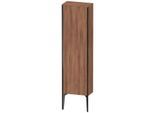 Duravit XViu Halbhochschrank XV1315LB279 40x24x133cm, schwarz matt, Tür links, nussbaum natur