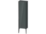 Duravit XViu Halbhochschrank XV1315RB238 40x24x133cm, schwarz matt, Tür rechts, dolomiti grey hochglanz