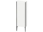Duravit XViu Halbhochschrank XV1316RB218 50x133x24cm, 1 Tür, schwarz matt, Anschlag rechts, weiß matt