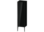 Duravit XViu Halbhochschrank XV1325LB240 40x36x133cm, schwarz matt, Tür links, schwarz hochglanz