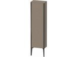 Duravit XViu Halbhochschrank XV1315LB211 40x24x133cm, schwarz matt, Tür links, eiche kaschmir