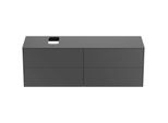 Ideal Standard Conca Waschtisch-Unterschrank T3989Y2 mit Ausschnitt, 4 Auszüge, 160x50,5x55 cm rechts/links, Anthrazit matt lackiert