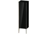 Duravit XViu Halbhochschrank XV1325LB140 40x36x133cm, champagner matt, Tür links, schwarz hochglanz