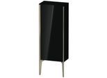 Duravit XViu Halbhochschrank XV1305RB140 40x24x89cm, champagner matt, Tür rechts, schwarz hochglanz