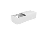 Keuco Edition 11 Waschtischunterschrank 31165270100 140 x 35 x 53,5 cm, mit LED-Beleuchtung, Lack Seidenmatt, Glas weiß satiniert