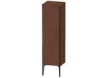 Duravit XViu Halbhochschrank XV1325RB213 40x36x133cm, schwarz matt, Tür rechts, amerikanischer nussbaum
