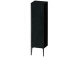 Duravit XViu Halbhochschrank XV1325RB216 40x36x133cm, schwarz matt, Tür rechts, Eiche schwarz