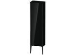 Duravit XViu Halbhochschrank XV1315LB240 40x24x133cm, schwarz matt, Tür links, schwarz hochglanz