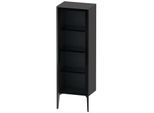 Duravit XViu Halbhochschrank XV1368RB249 50x36x133cm, Glastür, schwarz matt, Tür rechts, graphit matt