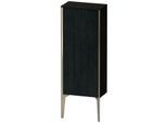 Duravit XViu Halbhochschrank XV1305LB116 40x24x89cm, champagner matt, Tür links, Eiche schwarz