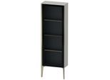 Duravit XViu Halbhochschrank XV1366RB107 50x24x133cm, Glastür, champagner matt, Tür rechts, betongrau matt