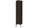 Duravit XViu Hochschrank XV1335RB269 40x36x177cm, schwarz matt, Tür rechts, nussbaum gebürstet