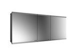 Emco Asis Evo Unterputz-Lichtspiegelschrank 939713318 1600 x 700 mm, 3-türig, schwarz, mit lightsystem, ohne Spiegelheizung
