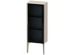 Duravit XViu Halbhochschrank XV1360LB191 40x24x89cm, Glastür, champagner matt, Tür links, taupe matt