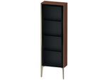 Duravit XViu Halbhochschrank XV1366RB113 50x24x133cm, Glastür, champagner matt, Tür rechts, amerikanischer nussbaum