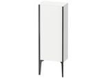 Duravit XViu Halbhochschrank XV1305RB218 40x24x89cm, schwarz matt, Tür rechts, weiß matt
