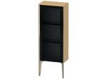 Duravit XViu Halbhochschrank XV1360LB130 40x24x89cm, Glastür, champagner matt, Tür links, Eiche natur