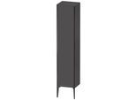 Duravit XViu Hochschrank XV1335LB249 40x36x177cm, schwarz matt, Tür links, graphit matt