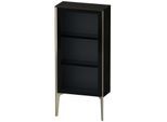 Duravit XViu Halbhochschrank XV1361RB116 50x24x89cm, Glastür, champagner matt, Tür rechts, Eiche schwarz