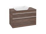 Villeroy und Boch Venticello Waschtisch-Unterschrank A94202VH 95,7 x 60,6 x 50,2 cm, Waschtisch links, Griff White, arizona oak