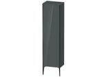 Duravit XViu Hochschrank XV1336LB238 50x36x177cm, schwarz matt, Tür links, dolomiti grey hochglanz