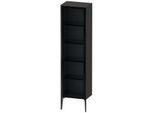 Duravit XViu Hochschrank XV1376LB280 50x36x177cm, Glastür, schwarz matt, Tür links, graphit supermatt