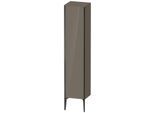 Duravit XViu Hochschrank XV1335LB289 40x36x177cm, schwarz matt, Tür links, flannel grey hochglanz