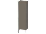 Duravit XViu Hochschrank XV1336LB290 50x36x177cm, schwarz matt, Tür links, flannel grey seidenmatt