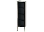 Duravit XViu Halbhochschrank XV1365LB107 40x24x133cm, Glastür, champagner matt, Tür links, betongrau matt