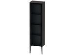 Duravit XViu Halbhochschrank XV1365LB280 40x24x133cm, Glastür, schwarz matt, Tür links, graphit supermatt