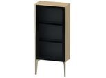 Duravit XViu Halbhochschrank XV1361LB171 50x24x89cm, Glastür, champagner matt, Tür links, mediterrane eiche