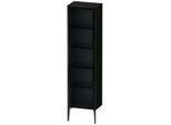 Duravit XViu Hochschrank XV1376RB216 50x36x177cm, Glastür, schwarz matt, Tür rechts, Eiche schwarz