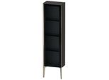Duravit XViu Halbhochschrank XV1365LB180 40x24x133cm, Glastür, champagner matt, Tür links, graphit supermatt