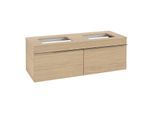 Villeroy und Boch Venticello Waschtisch-Unterschrank A94901VJ 125,7 x 43,6 x 50,2 cm, Griff Chrom, nordic oak