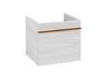 Villeroy und Boch Venticello Waschtisch-Unterschrank A93105E8 46,6 x 42 x 42,6 cm, Griff Copper, White Wood
