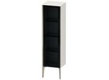 Duravit XViu Halbhochschrank XV1367LB185 40x36x133cm, Glastür, champagner matt, Tür links, weiß hochglanz