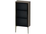 Duravit XViu Halbhochschrank XV1361RB189 50x24x89cm, Glastür, champagner matt, Tür rechts, flannel grey hochglanz