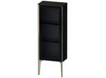 Duravit XViu Halbhochschrank XV1360RB116 40x24x89cm, Glastür, champagner matt, Tür rechts, Eiche schwarz