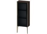 Duravit XViu Halbhochschrank XV1360LB169 40x24x89cm, Glastür, champagner matt, Tür links, nussbaum gebürstet