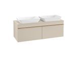 Villeroy und Boch Venticello Waschtisch-Unterschrank A94905VK 125,7 x 43,6 x 50,2 cm, Griff Copper, soft grey