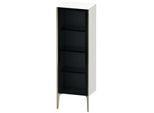 Duravit XViu Halbhochschrank XV1368LB118 50x36x133cm, Glastür, champagner matt, Tür links, weiß matt