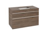 Villeroy und Boch Venticello Waschtisch-Unterschrank A94102VH 95,7 x 60,6 x 50,2 cm, Waschtisch mittig, Griff White, arizona oak