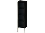 Duravit XViu Halbhochschrank XV1367LB140 40x36x133cm, Glastür, champagner matt, Tür links, schwarz hochglanz