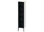 Duravit XViu Hochschrank XV1375LB216 40x36x177cm, Glastür, schwarz matt, Tür links, Eiche schwarz