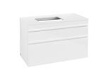 Villeroy und Boch Venticello Waschtisch-Unterschrank A94202DH 95,7 x 60,6 x 50,2 cm, Waschtisch links, Griff White, Glossy White