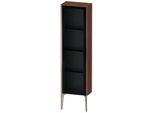 Duravit XViu Halbhochschrank XV1365RB113 40x24x133cm, Glastür, champagner matt, Tür rechts, amerikanischer nussbaum